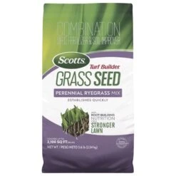 Scotts Turf Builder Perennial Ryegrass Sun Or Shade Fertilizer/Seed/Soil Improver 5.6 Lb