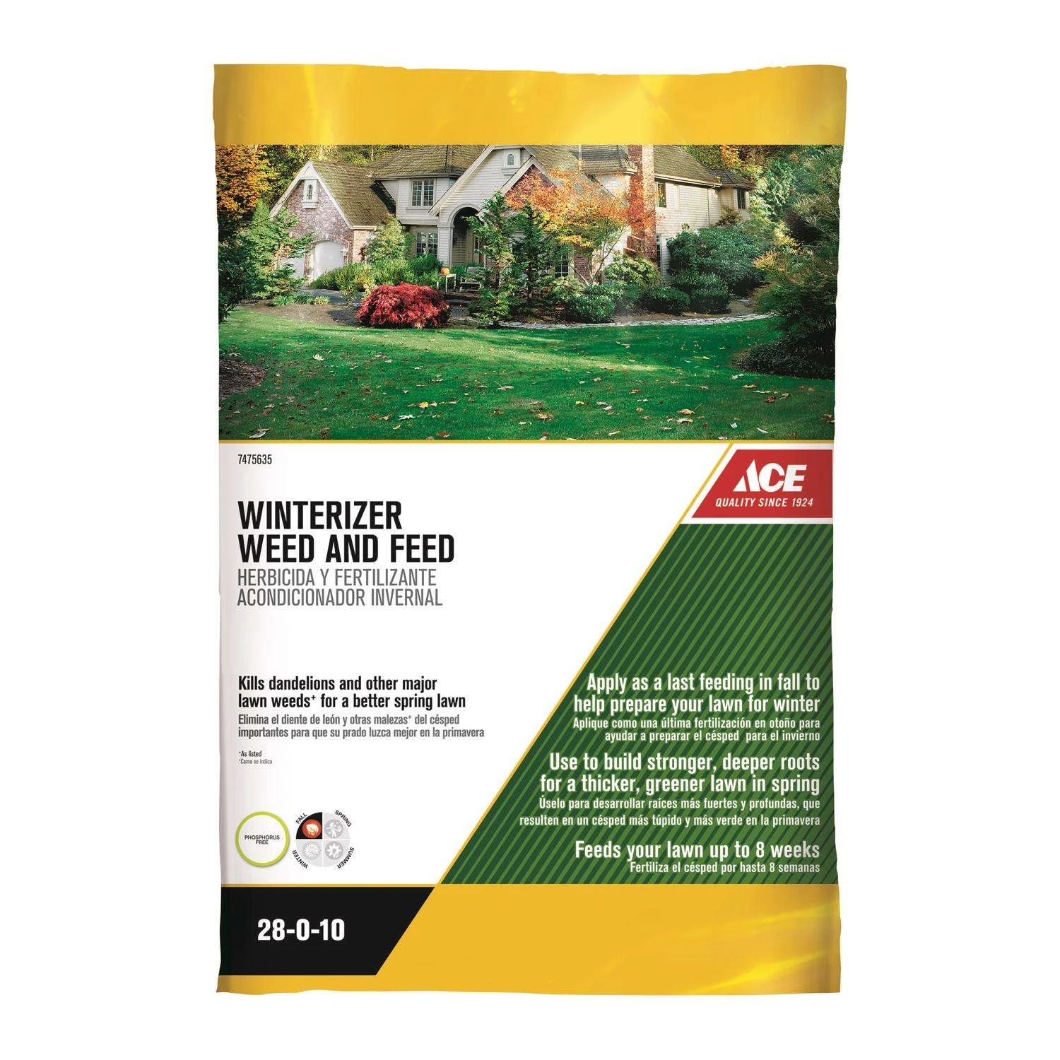 Ace Winterizer Weed & Feed Lawn Fertilizer For Multiple Grass Types 15000 Sq Ft 1 Ace Winterizer Weed & Feed Lawn Fertilizer For Multiple Grass Types 15000 Sq Ft