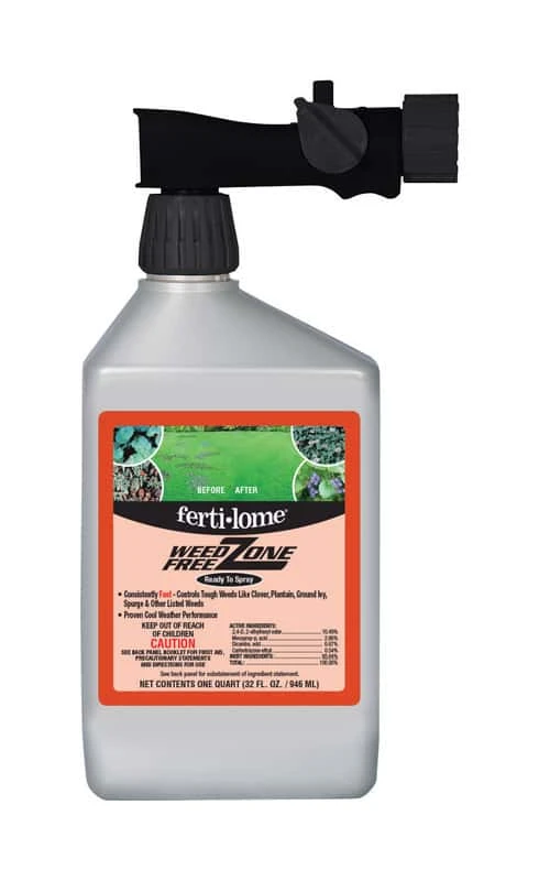 Ferti-lome Weed Free Zone Weed Control RTS Hose-End Concentrate 32 Oz 1 Ferti-lome Weed Free Zone Weed Control RTS Hose-End Concentrate 32 Oz