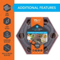 Hydrotech 5/8 In. D X 75 Ft. L Medium Duty Expandable Lightweight Garden Hose -Toro Shop 0d283ef6 0149 43d8 b692 fbc7e702564d