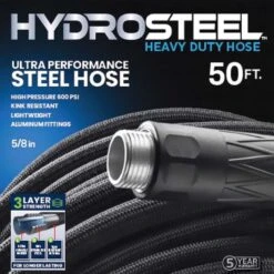 Hydrosteel 5/8 In. D X 50 Ft. L Heavy Duty Garden Hose