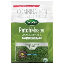 Scotts PatchMaster Tall Fescue Grass Sun Or Shade Seed/Fertilizer/Mulch Repair Kit 10 Lb