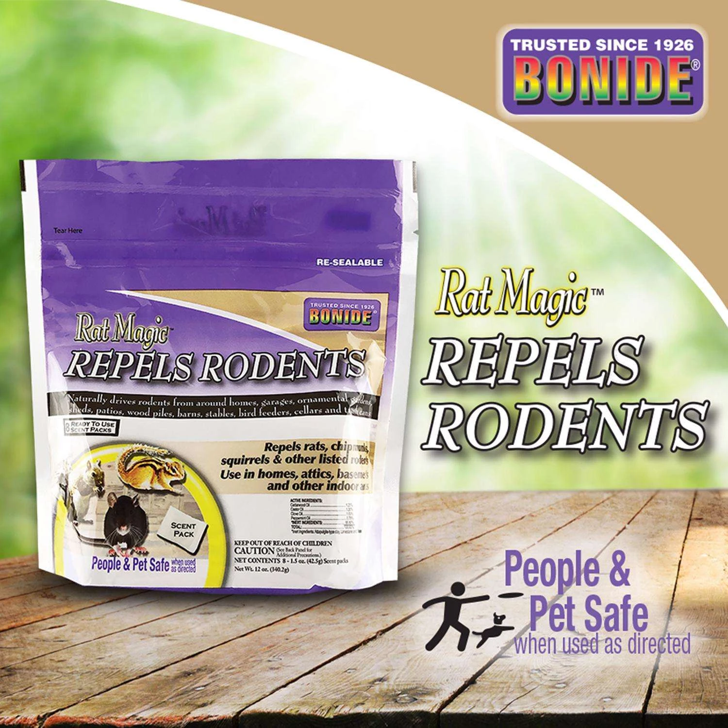 Bonide Rat Magic Animal Repellent Scent Pouch For Rodents 6 Oz 2 Bonide Rat Magic Animal Repellent Scent Pouch For Rodents 6 Oz - Image 2