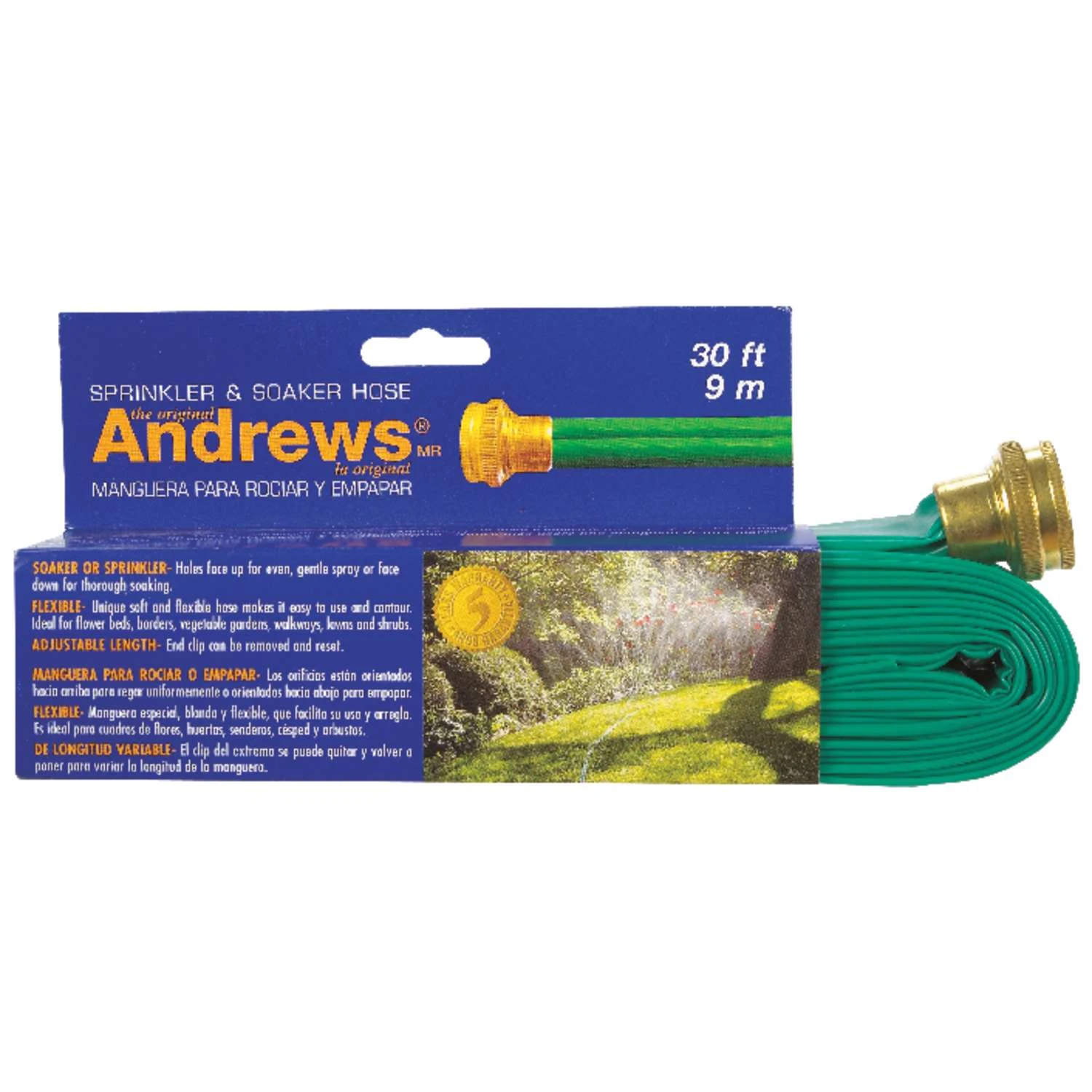 Andrews 1 In. D X 30 Ft. L Sprinkler/Soaker Hose 1 Andrews 1 In. D X 30 Ft. L Sprinkler/Soaker Hose