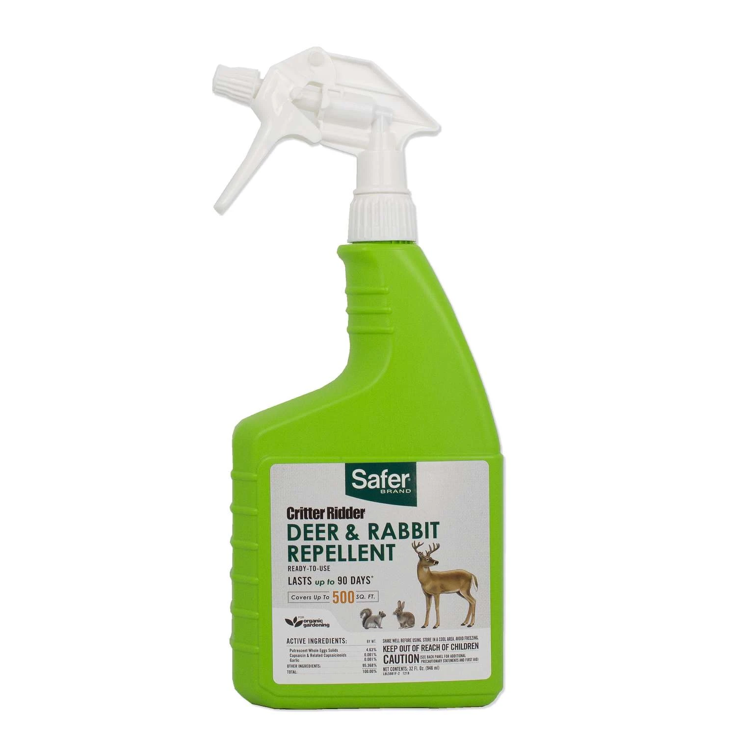 Safer Brand Critter Ridder Animal Repellent Liquid For Deer, Rabbit And Squirrel 32 Oz 1 Safer Brand Critter Ridder Animal Repellent Liquid For Deer, Rabbit And Squirrel 32 Oz
