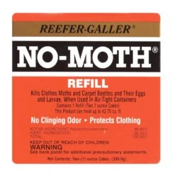Front Page 16 Reefer-Galler NO-MOTH Moth Balls 7 Oz