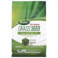 Scotts Turf Builder Tall Fescue Grass Sun Or Shade Fertilizer/Seed/Soil Improver 2.4 Lb