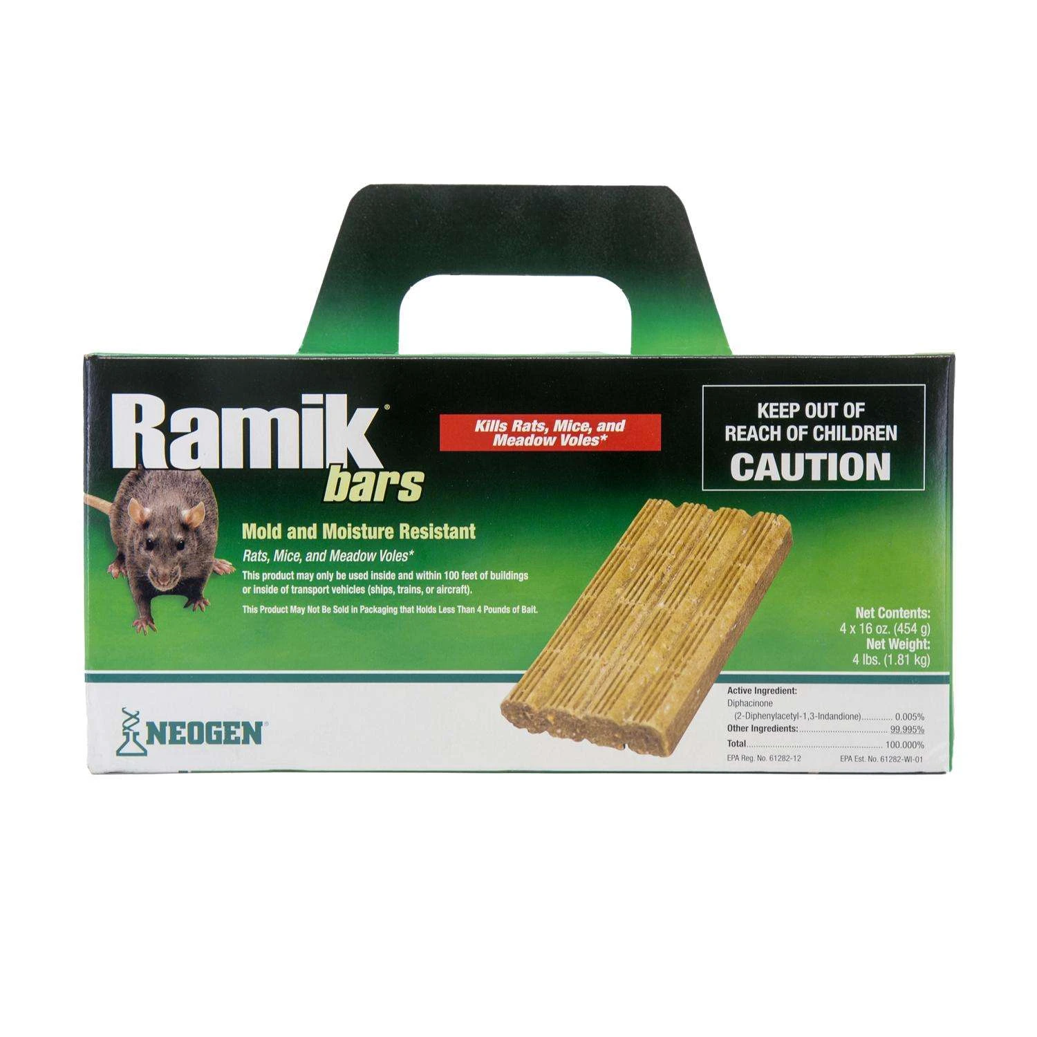 Ramik Fish-Flavored Bait Blocks For Mice And Rats 4 Lb 4 Pk 1 Ramik Fish-Flavored Bait Blocks For Mice And Rats 4 Lb 4 Pk