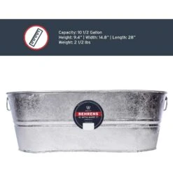 Behrens 10.5 Gal Steel Tub Oval 17 Behrens 10.5 Gal Steel Tub Oval -Toro Shop 32b6b3d9 b39c 476a b873 0bbacd5b52dd