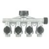 Gilmour 5/8 In. Metal Threaded Male 4-Way Shut-off Valve