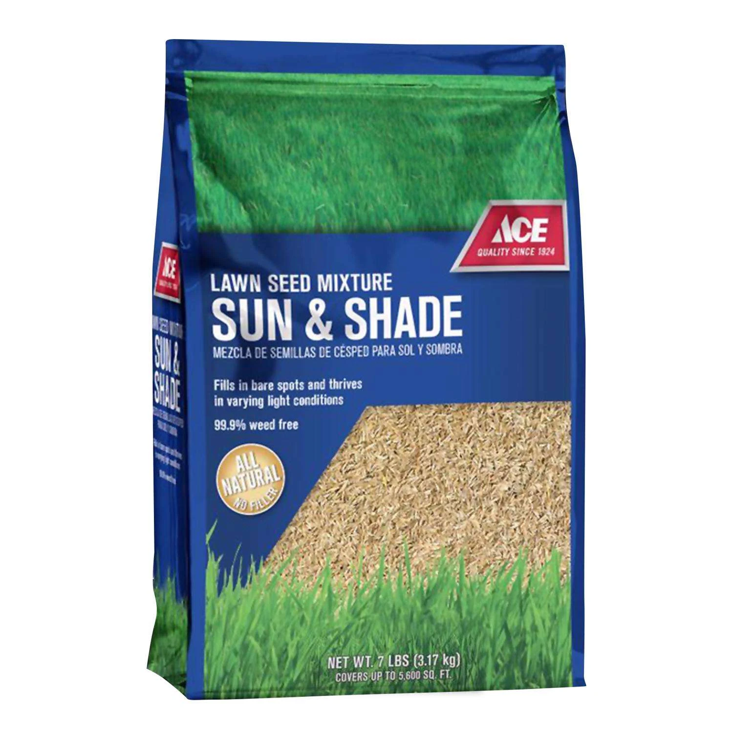 Ace Mixed Sun Or Shade Grass Seed 7 Lb 1 Ace Mixed Sun Or Shade Grass Seed 7 Lb