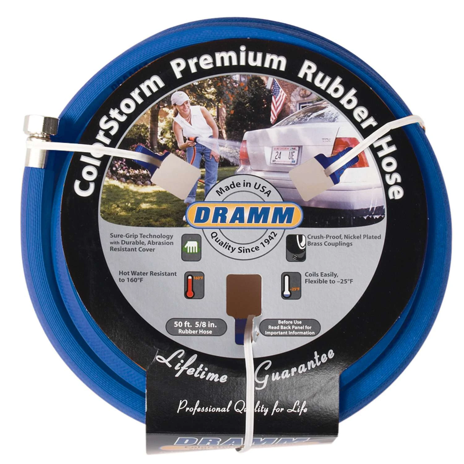 Dramm ColorStorm 5/8 In. D X 50 Ft. L Heavy Duty Premium Grade Garden Hose 8 Dramm ColorStorm 5/8 In. D X 50 Ft. L Heavy Duty Premium Grade Garden Hose - Image 8