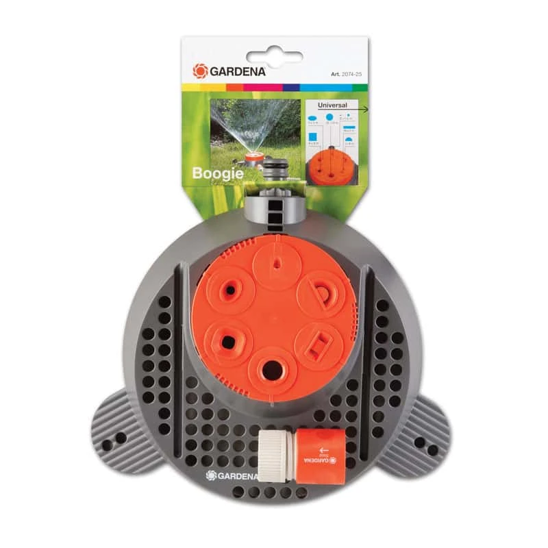 Gardena Boogie Plastic Non-tipping Base Stationary Sprinkler 625 Sq Ft 1 Gardena Boogie Plastic Non-tipping Base Stationary Sprinkler 625 Sq Ft