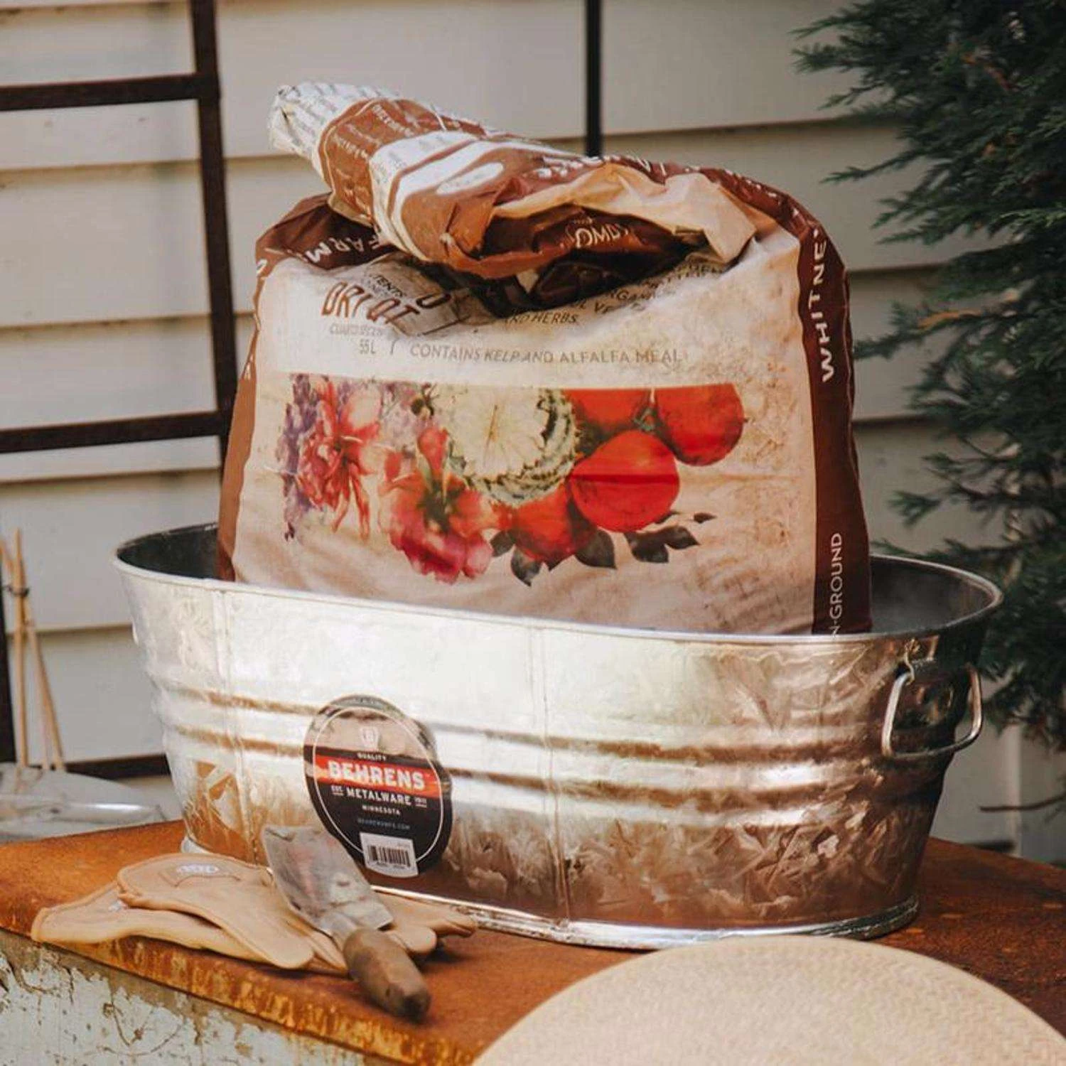 Behrens 16 Gal Steel Tub Oval 3 Behrens 16 Gal Steel Tub Oval - Image 3