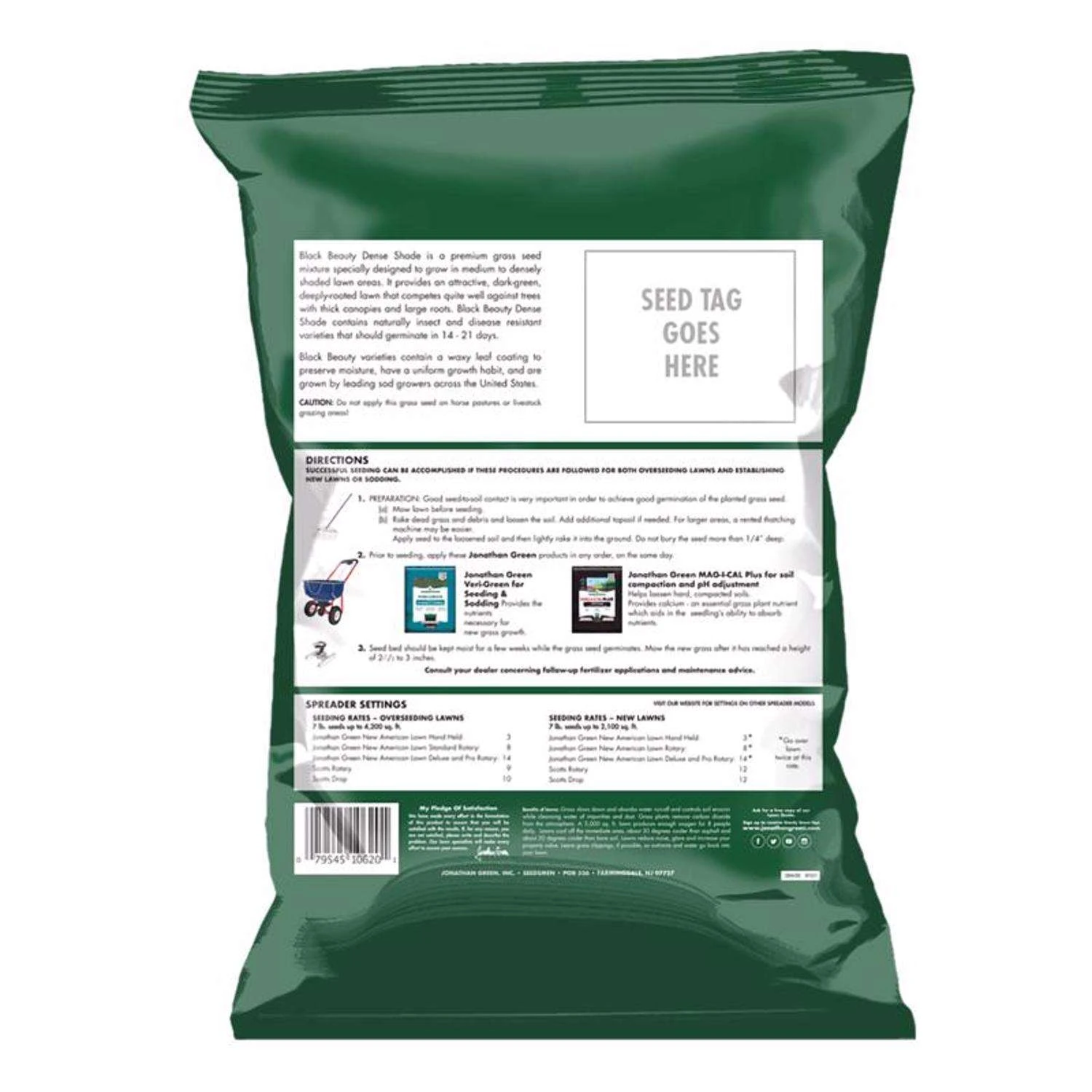 Jonathan Green Black Beauty Dense Shade Mixed Full Shade Grass Seed 3 Lb 2 Jonathan Green Black Beauty Dense Shade Mixed Full Shade Grass Seed 3 Lb - Image 2