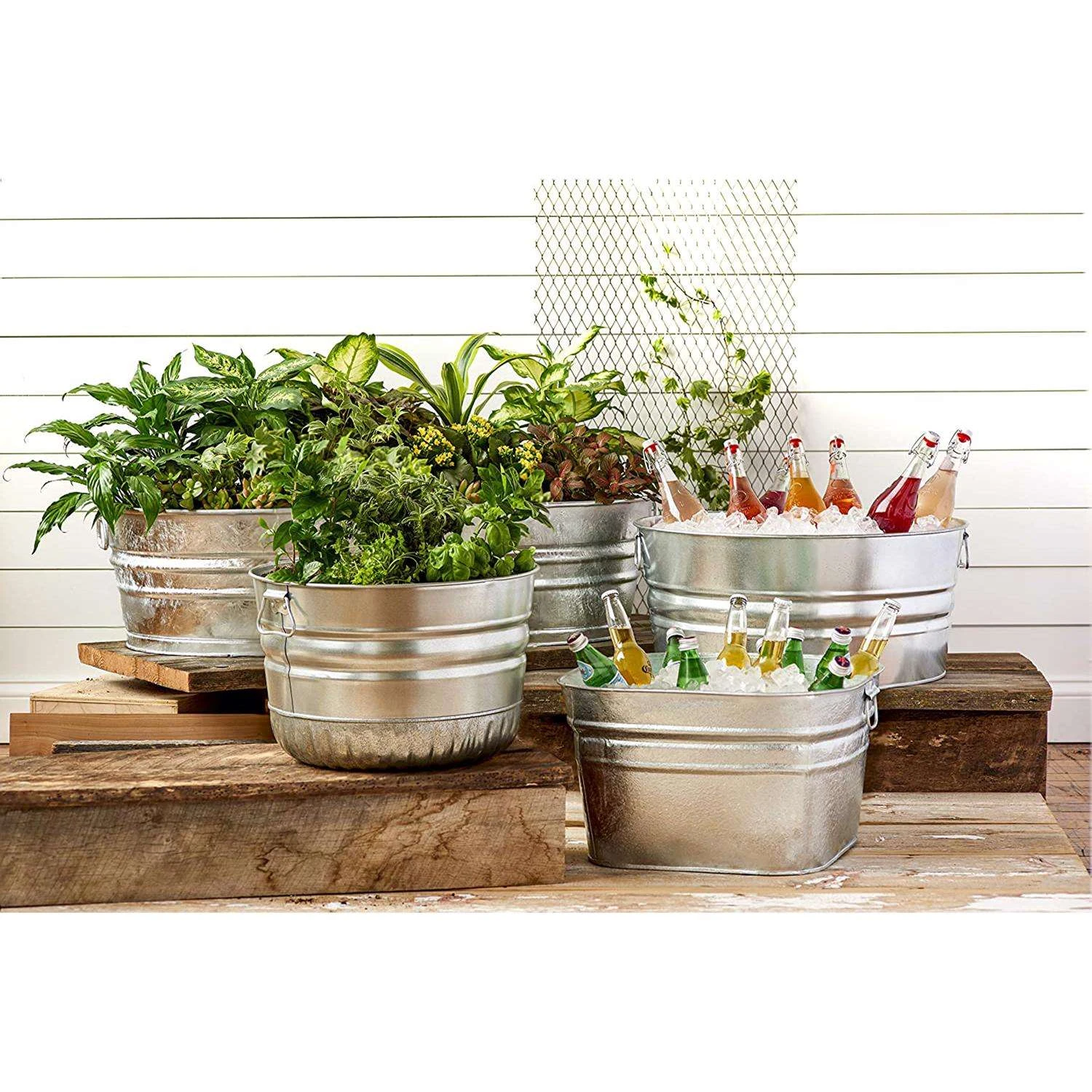 Behrens 16-3/4 Gal Steel Tub Round 4 Behrens 16-3/4 Gal Steel Tub Round - Image 4