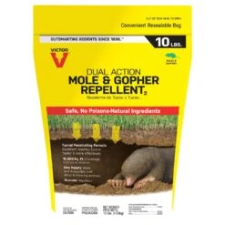 Victor Dual Action Animal Repellent Granules For Gophers And Moles 10 Lb