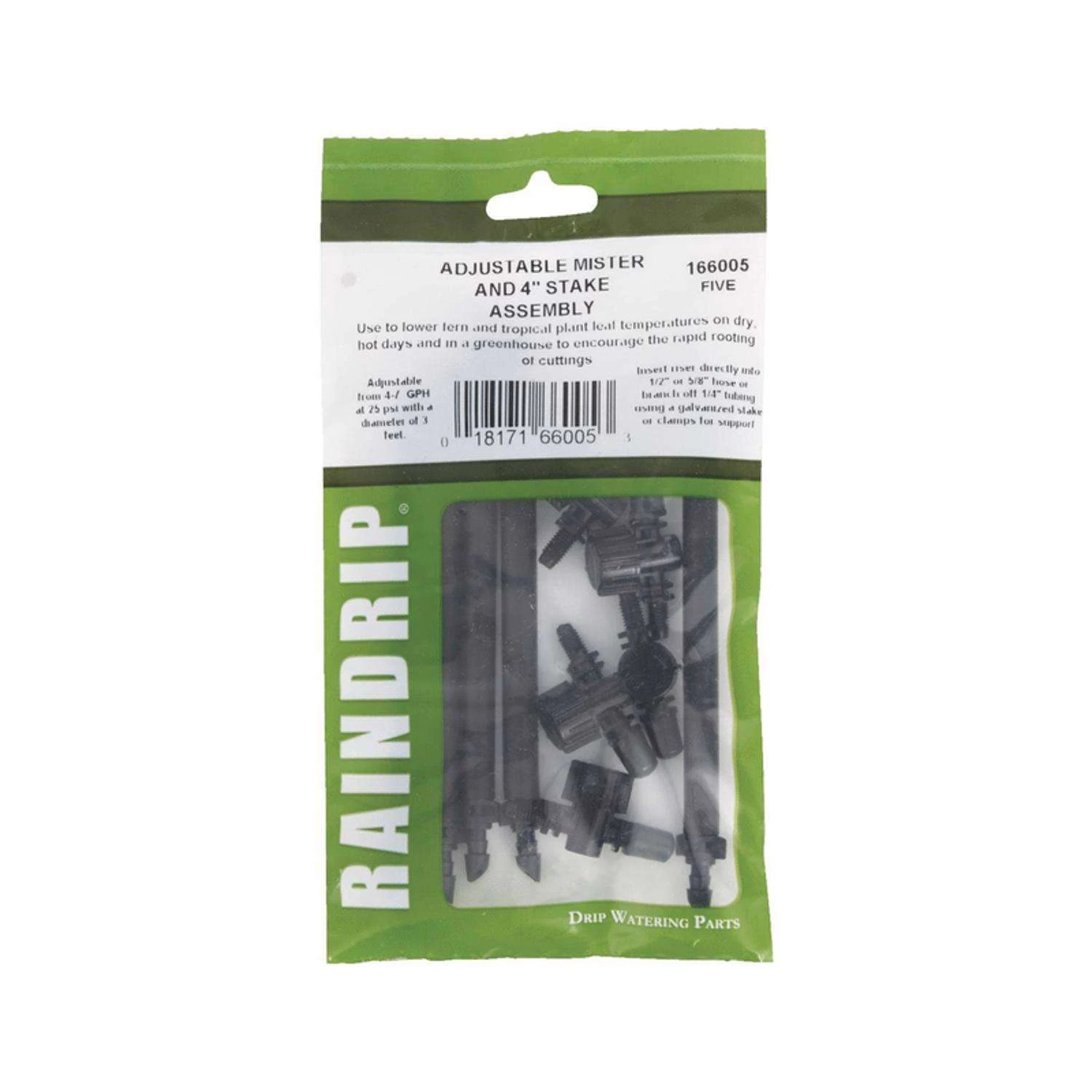 Raindrip Full-Circle Drip Irrigation Micro Spray 7 Gph 5 Pk 2 Raindrip Full-Circle Drip Irrigation Micro Spray 7 Gph 5 Pk - Image 2