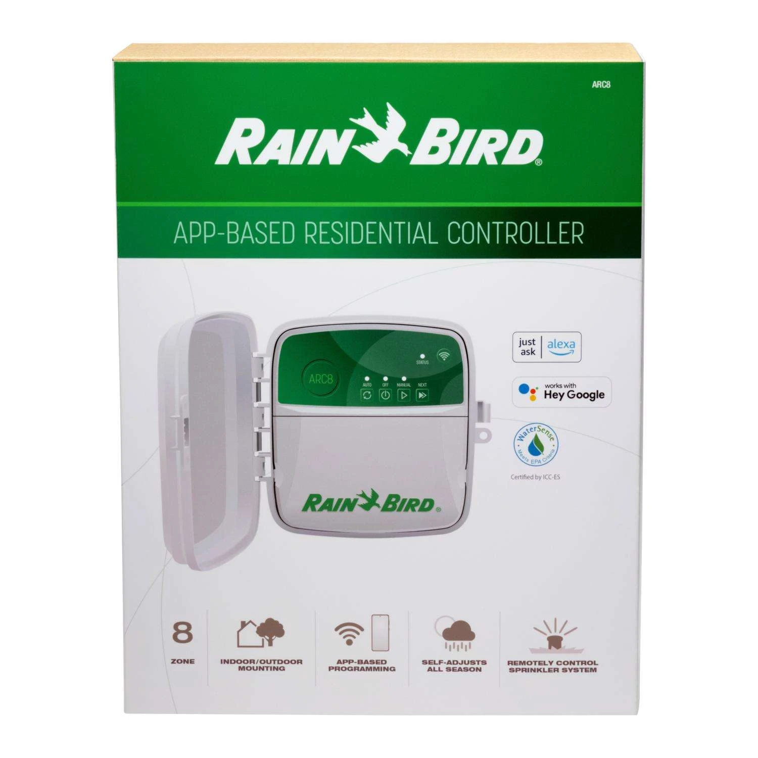 Rain Bird Programmable 8 Zone Residential Controller 1 Rain Bird Programmable 8 Zone Residential Controller
