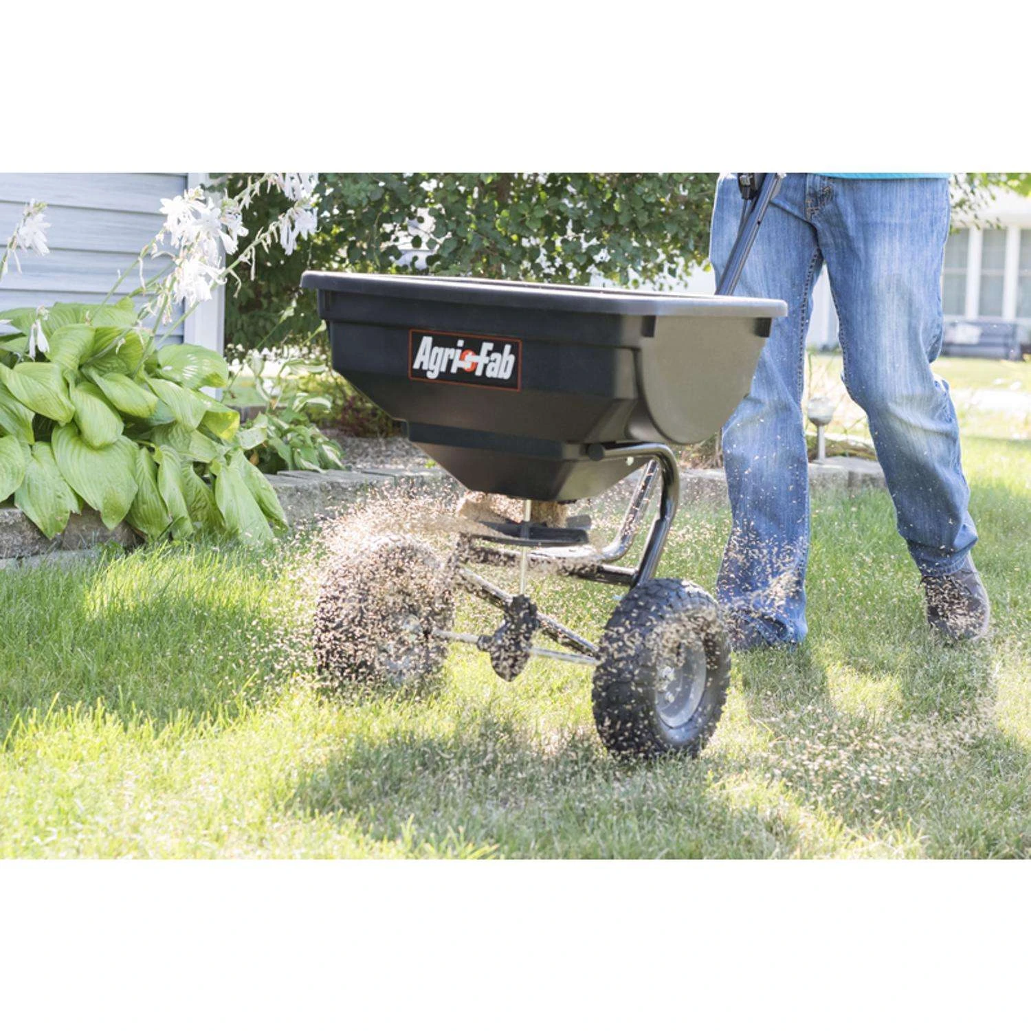 Agri-Fab 10 Ft. W Push Spreader For Fertilizer/Grass Seed/Ice Melt 85 Lb 9 Agri-Fab 10 Ft. W Push Spreader For Fertilizer/Grass Seed/Ice Melt 85 Lb - Image 9