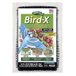 Gardeneer Bird-X 75 Ft. L X 14 Ft. W Bird Netting