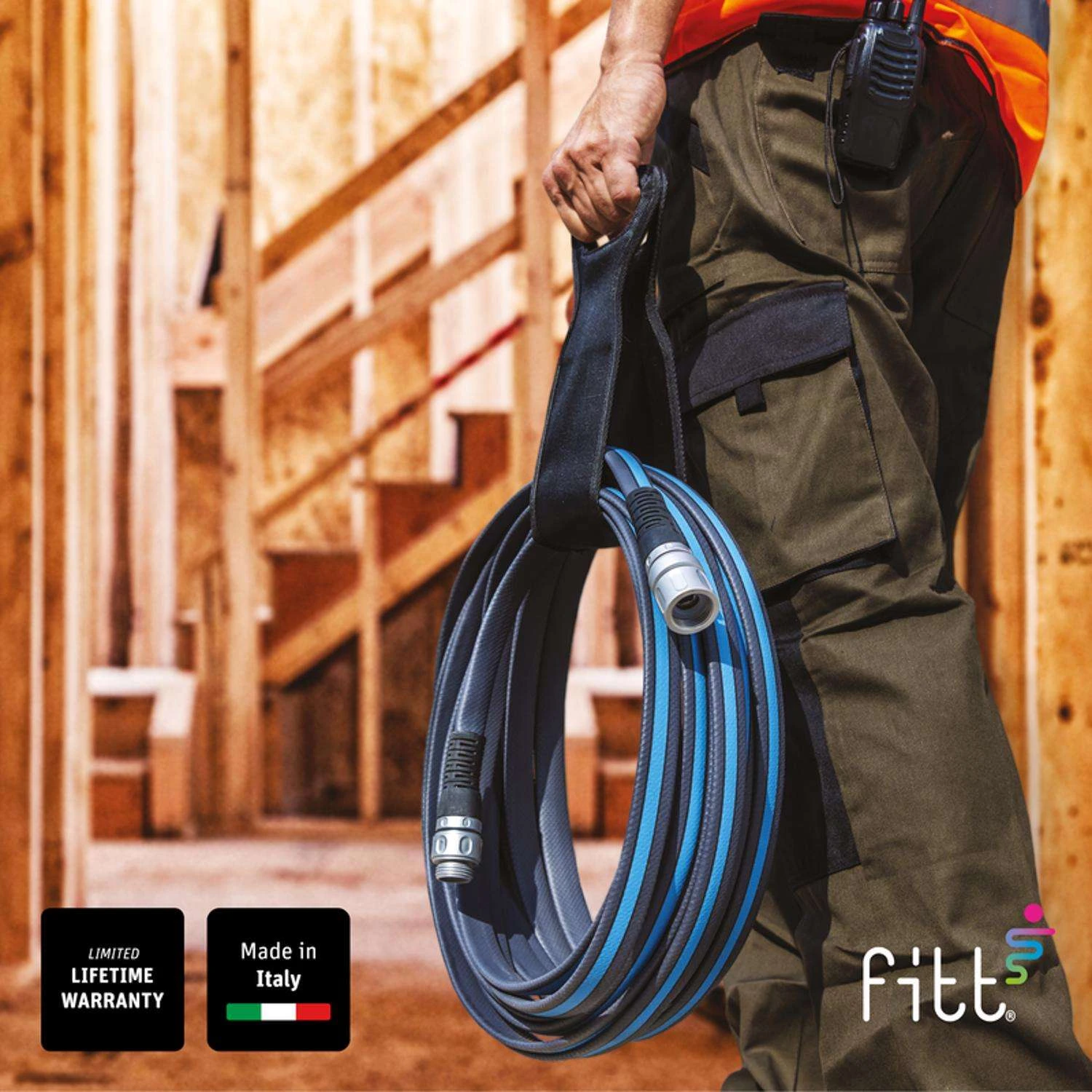 Fitt Force Pro 3/4 In. D X 100 Ft. L Heavy Duty Commercial Grade Garden Hose 2 Fitt Force Pro 3/4 In. D X 100 Ft. L Heavy Duty Commercial Grade Garden Hose - Image 2