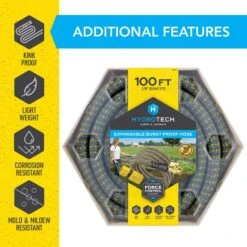 Hydrotech 5/8 In. D X 100 Ft. L Medium Duty Expandable Lightweight Garden Hose -Toro Shop 7a08c727 59e7 4494 9be7 f2a3c2586359