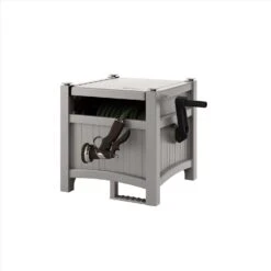 Suncast 100 Ft. Gray Free Standing Hideaway Hose Reel
