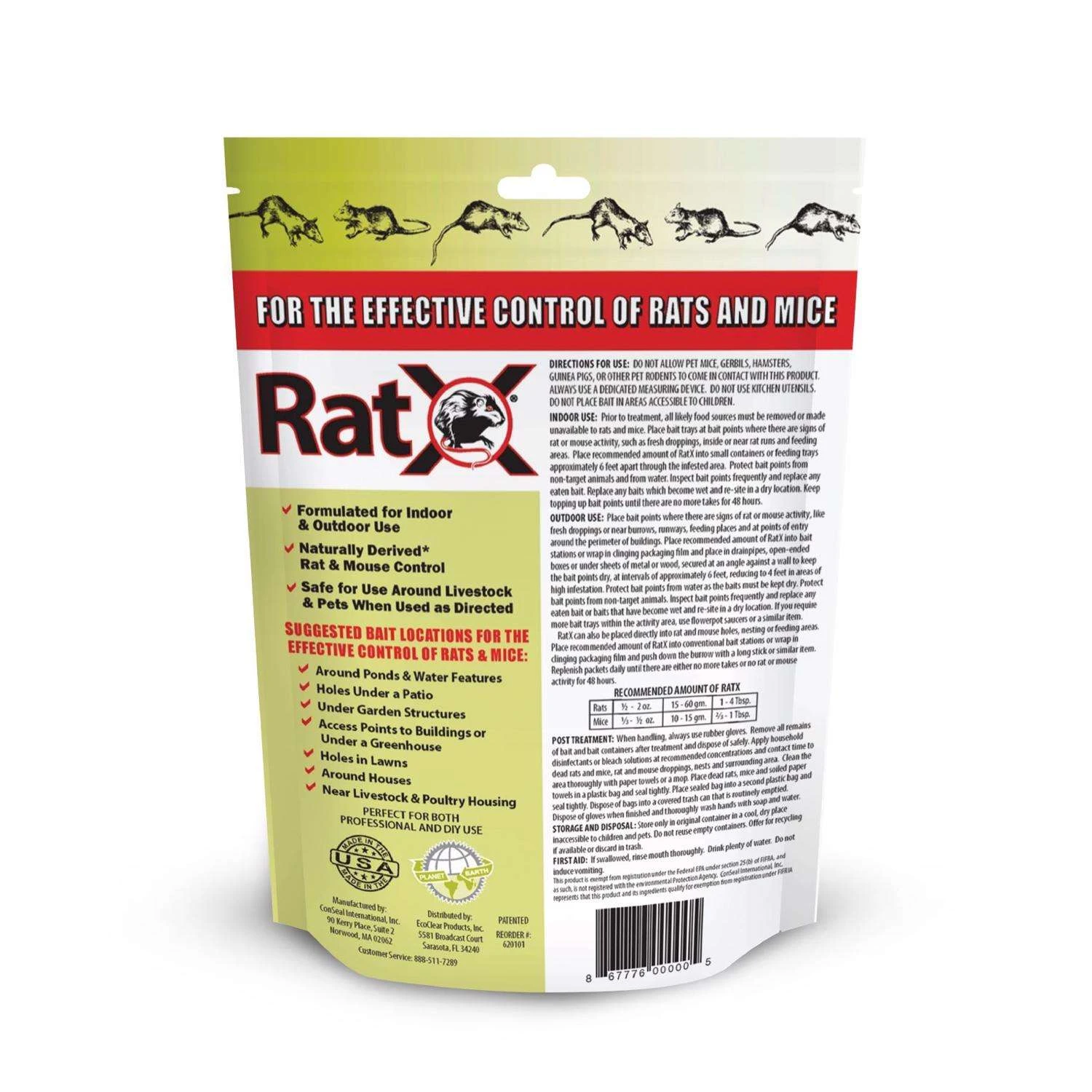 RatX Non-Toxic Bait Pellets For Mice And Rats 1 Lb 1 Pk 2 RatX Non-Toxic Bait Pellets For Mice And Rats 1 Lb 1 Pk - Image 2