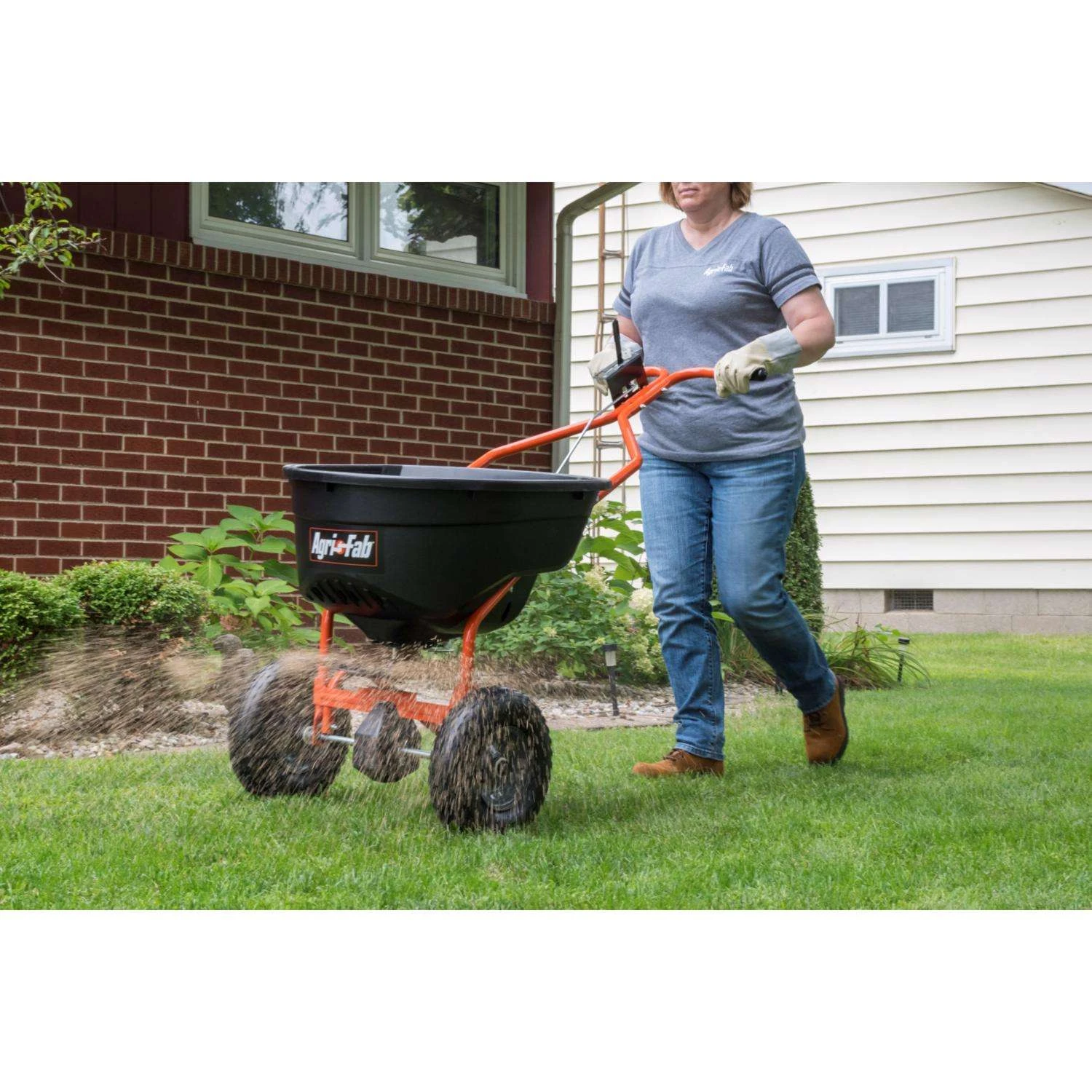 Agri-Fab 12 Ft. W Push High-Output Spreader For Fertilizer/Ice Melt/Seed 130 Lb. Cap. 6 Agri-Fab 12 Ft. W Push High-Output Spreader For Fertilizer/Ice Melt/Seed 130 Lb. Cap. - Image 6