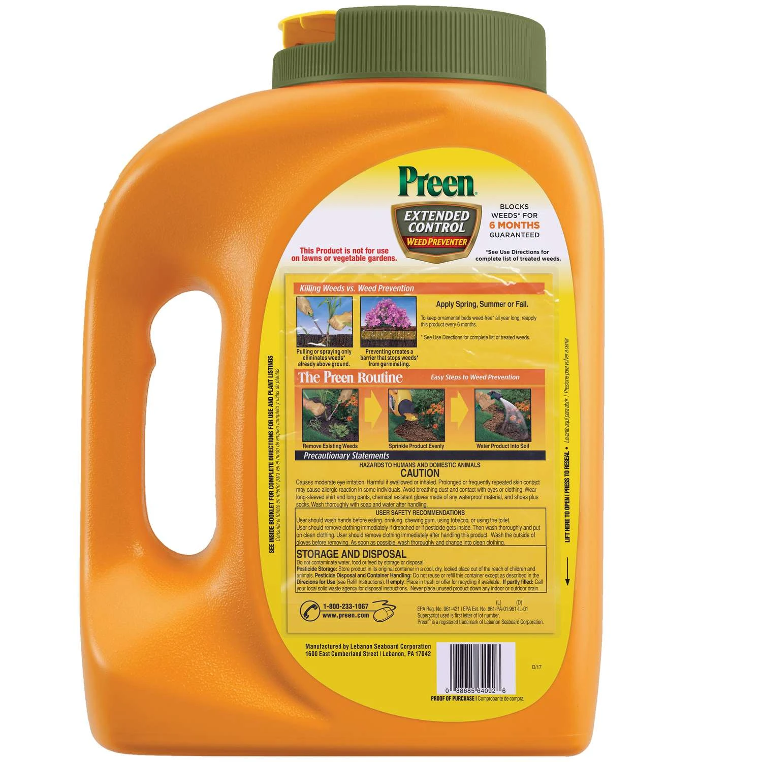 Preen Weed Preventer Granules 4.93 Lb 4 Preen Weed Preventer Granules 4.93 Lb - Image 4