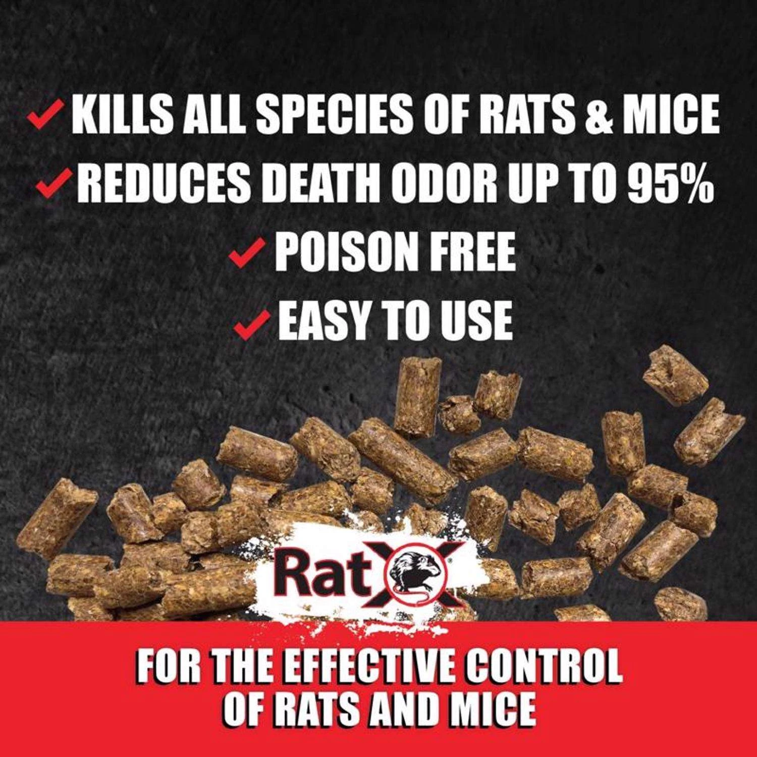 RatX Non-Toxic Bait Pellets For Mice And Rats 1 Lb 1 Pk 5 RatX Non-Toxic Bait Pellets For Mice And Rats 1 Lb 1 Pk - Image 5