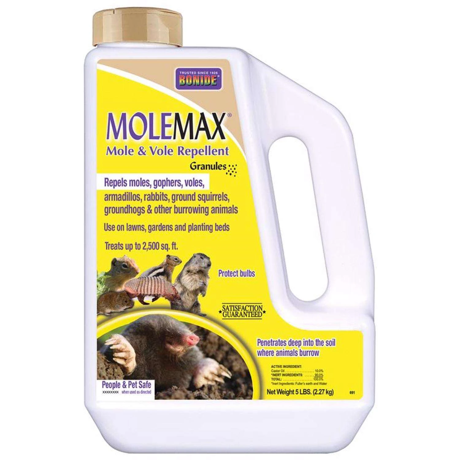 Bonide MoleMax Animal Repellent Granules For Moles And Voles 5 Lb 1 Bonide MoleMax Animal Repellent Granules For Moles And Voles 5 Lb