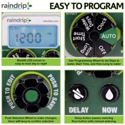 Raindrip Programmable 1 Zone Digital Water Timer 19 Raindrip Programmable 1 Zone Digital Water Timer -Toro Shop 9a341655 8839 4f65 8a4d a91349c59725