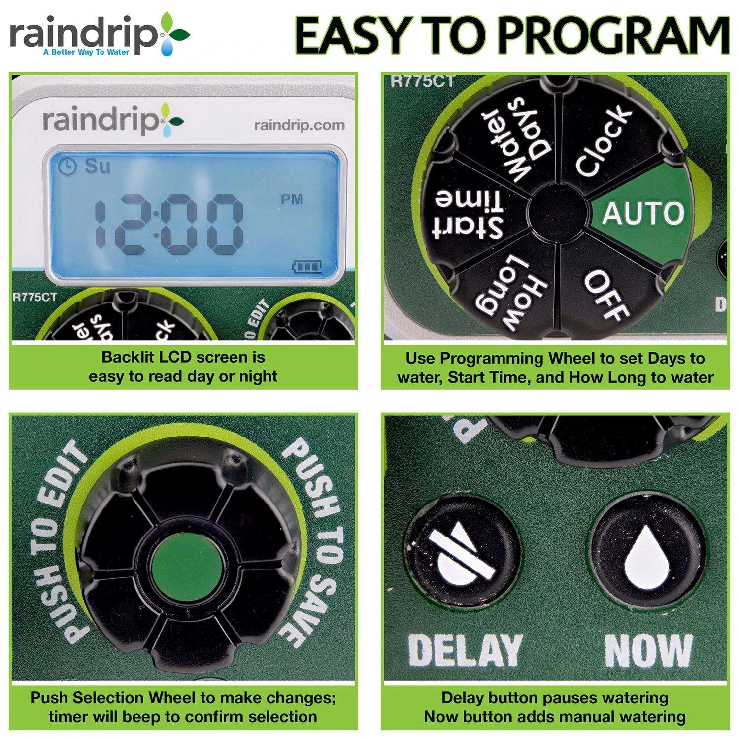 Raindrip Programmable 1 Zone Digital Water Timer 10 Raindrip Programmable 1 Zone Digital Water Timer - Image 10