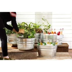 Behrens 9.3 Gal Steel Bushel Basket Round -Toro Shop 9bdce8f2 7c62 40c0 9af2 d448601936be