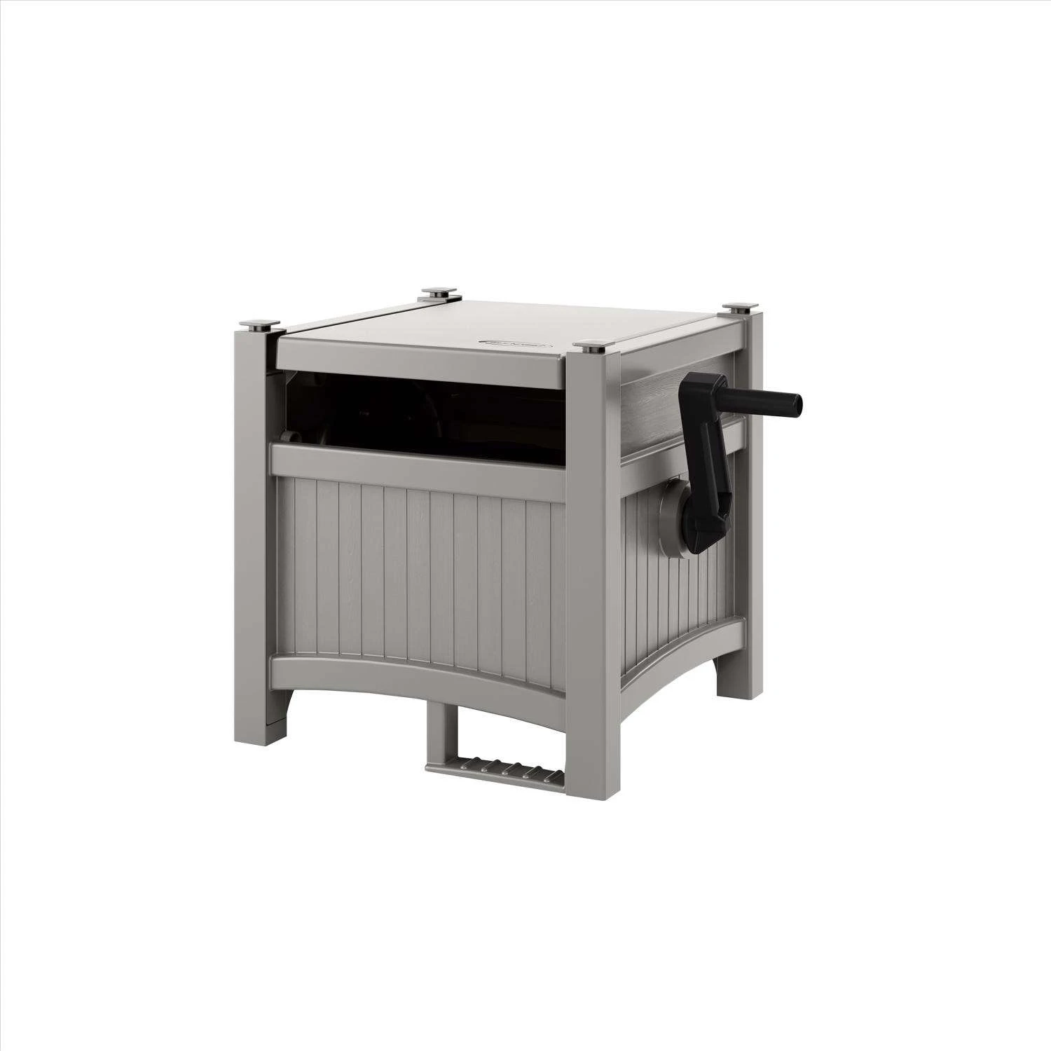 Suncast 100 Ft. Gray Free Standing Hideaway Hose Reel 2 Suncast 100 Ft. Gray Free Standing Hideaway Hose Reel - Image 2