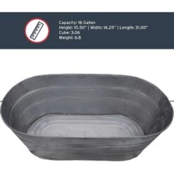Behrens 16 Gal Steel Tub Oval 19 Behrens 16 Gal Steel Tub Oval -Toro Shop 9e2d20d9 c287 4f25 9b48 9bf87d51e34f