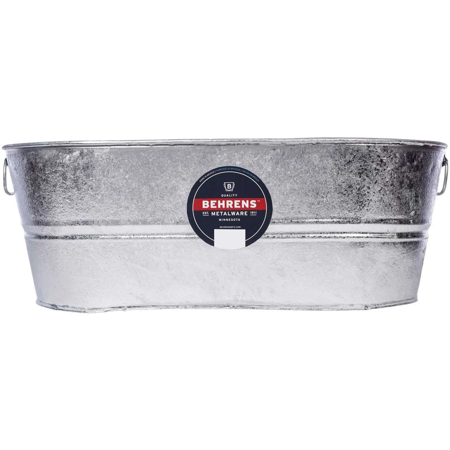 Behrens 10.5 Gal Steel Tub Oval 1 Behrens 10.5 Gal Steel Tub Oval