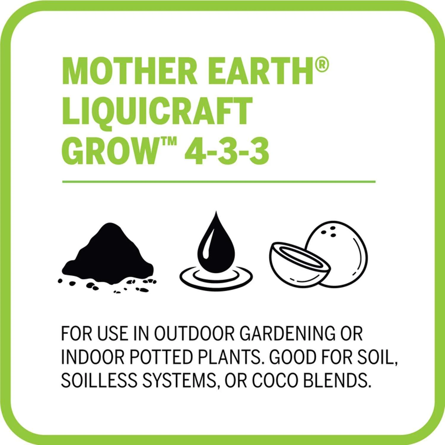 Mother Earth LiquiCraft Grow Tomatoes 4-3-3 Plant Fertilizer 1 Gal 4 Mother Earth LiquiCraft Grow Tomatoes 4-3-3 Plant Fertilizer 1 Gal - Image 4