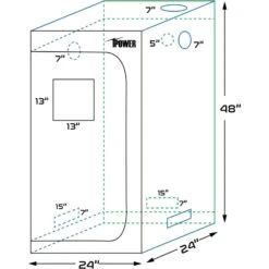 IPower Hydroponic Grow Tent 48 In. H X 24 In. W -Toro Shop a5281551 df14 4671 ba6a 2c61b1dc5c2a