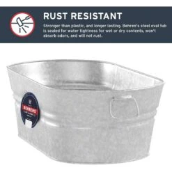 Behrens 7.5 Gal Steel Tub Oval -Toro Shop aaff0b8d b221 452a a092 0a94c394c4ab