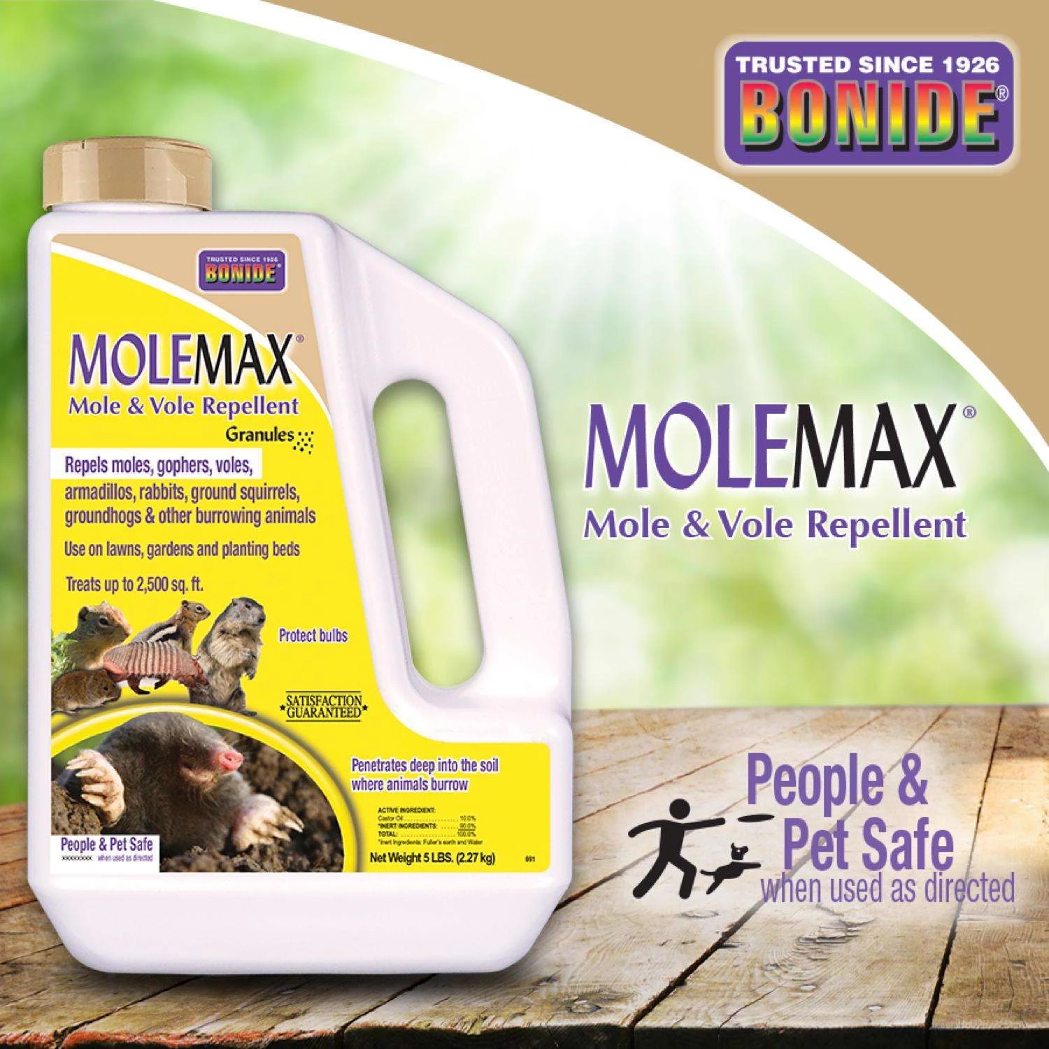 Bonide MoleMax Animal Repellent Granules For Moles And Voles 5 Lb 6 Bonide MoleMax Animal Repellent Granules For Moles And Voles 5 Lb - Image 6