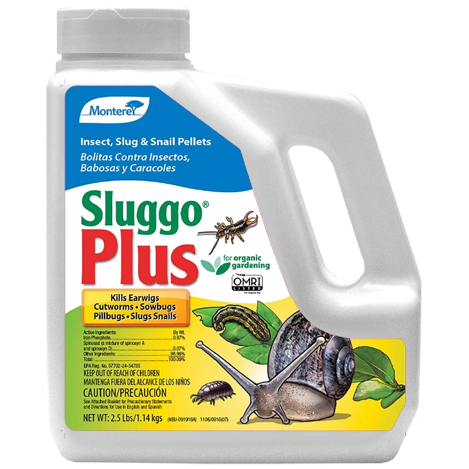 Monterey Sluggo Insect Killer 2.5 Lb 1 Monterey Sluggo Insect Killer 2.5 Lb