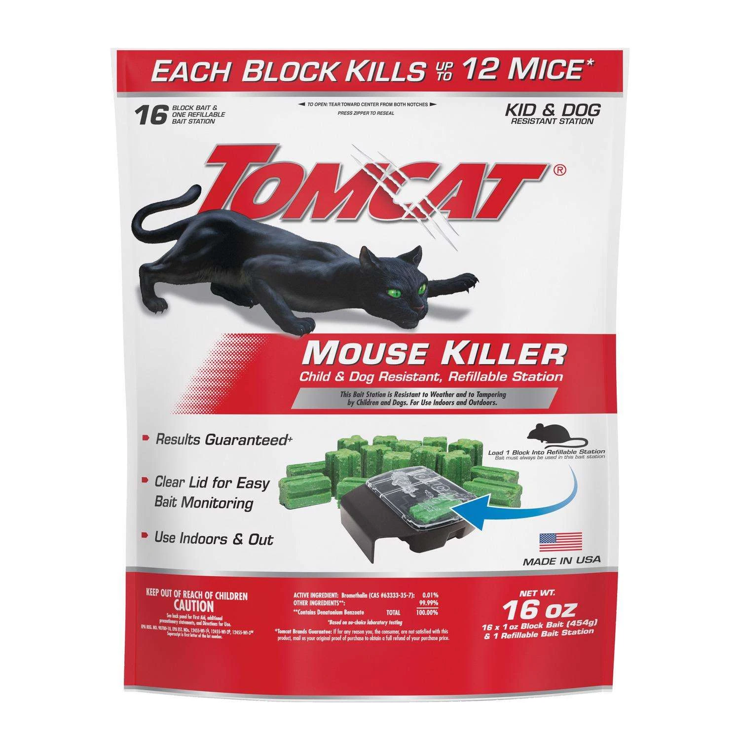 Tomcat Bait Station Blocks For Mice 1 Pk 1 Tomcat Bait Station Blocks For Mice 1 Pk