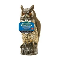 Dalen Scarecrow Great Horned Owl Animal Repellent Decoy For All Pests