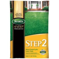 Scotts Step 2 Weed Control Weed Control Lawn Fertilizer For Multiple Grass Types 15000 Sq Ft