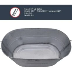 Behrens 7.5 Gal Steel Tub Oval -Toro Shop b71bad6d 48b9 444e 8d92 740d0ff5918f