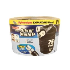 Pocket Hose Silver Bullet 3/4 In. D X 75 Ft. L Light Duty Expandable Lightweight Garden Hose
