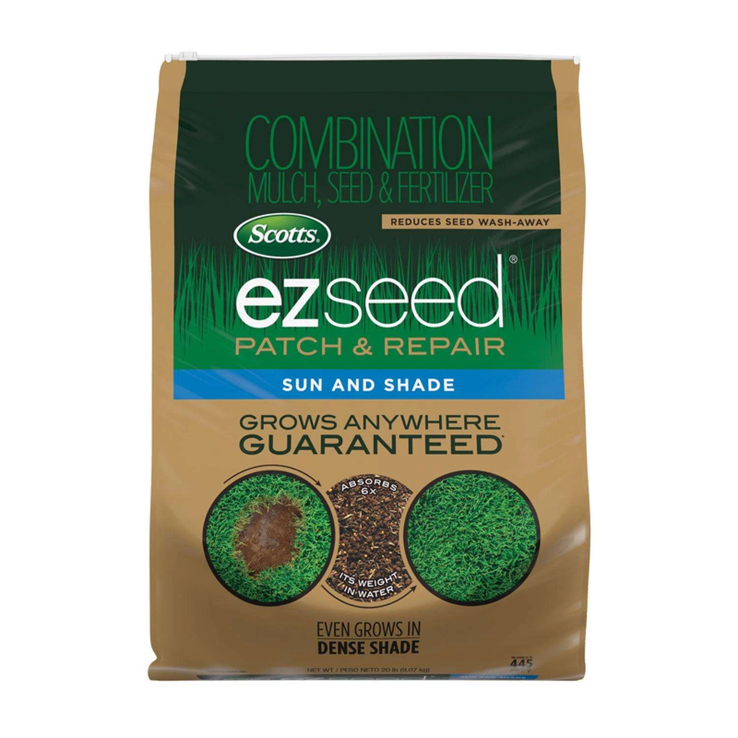 Scotts EZ Seed Mixed Sun Or Shade Grass Spot Repair Seed 20 Lb 1 Scotts EZ Seed Mixed Sun Or Shade Grass Spot Repair Seed 20 Lb